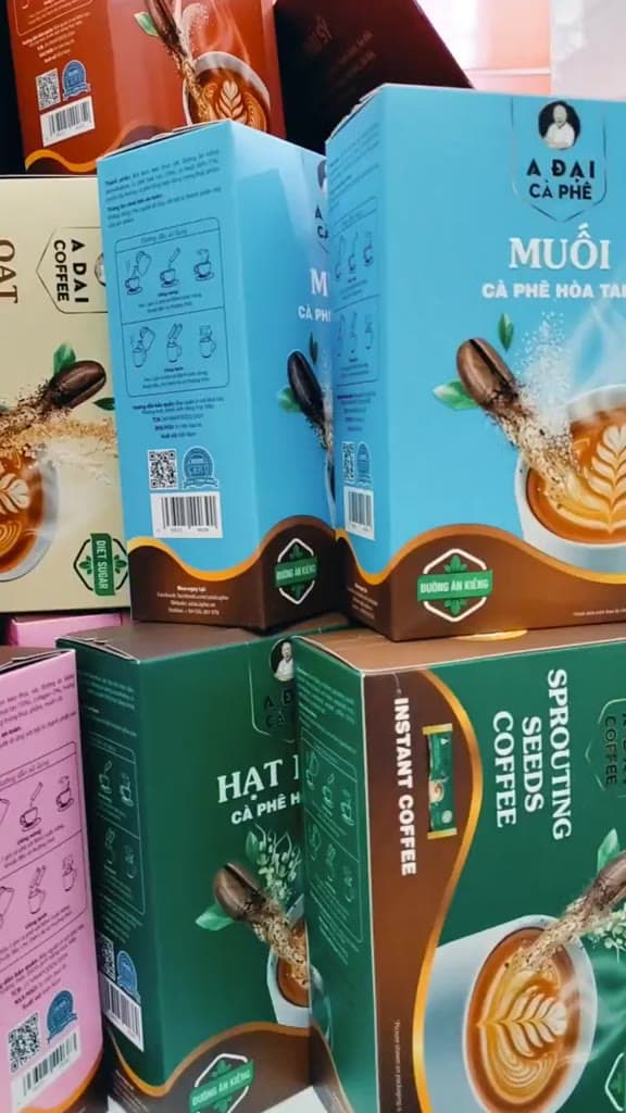 Cà Phê Hòa Tan Collagen A Đại - Cà Phê Chuẩn Hương Vị Cà Phê Thuần Việt, Tiện Lợi, Hương Vị Mới