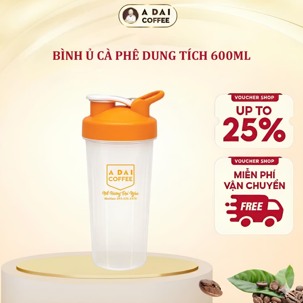 Bình Nhựa Ủ Cà Phê Cold Brew - A Đại Cà Phê, Thiết Kế An Toàn, Tiện Lợi