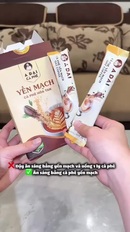 Cà Phê Yến Mạch A Đại Nguyên Chất - Cà Phê Hòa Tan Đậm Vị Cà Phê Và Yến Mạch