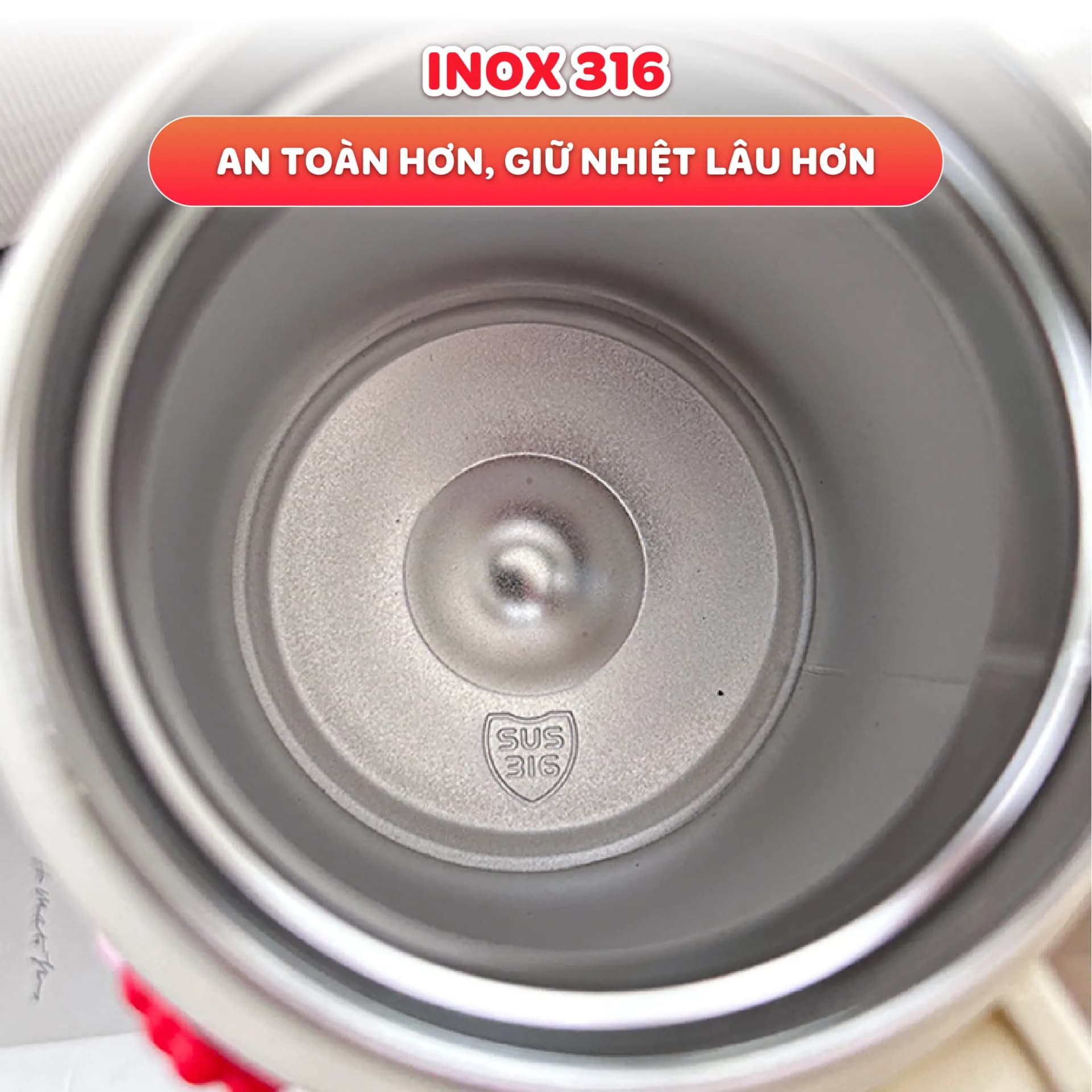 Bình giữ nhiệt Fashion Cup NIUMI hoạ tiết dễ thương 1000ml, inox 316 có lưới lọc trà tiện lợi