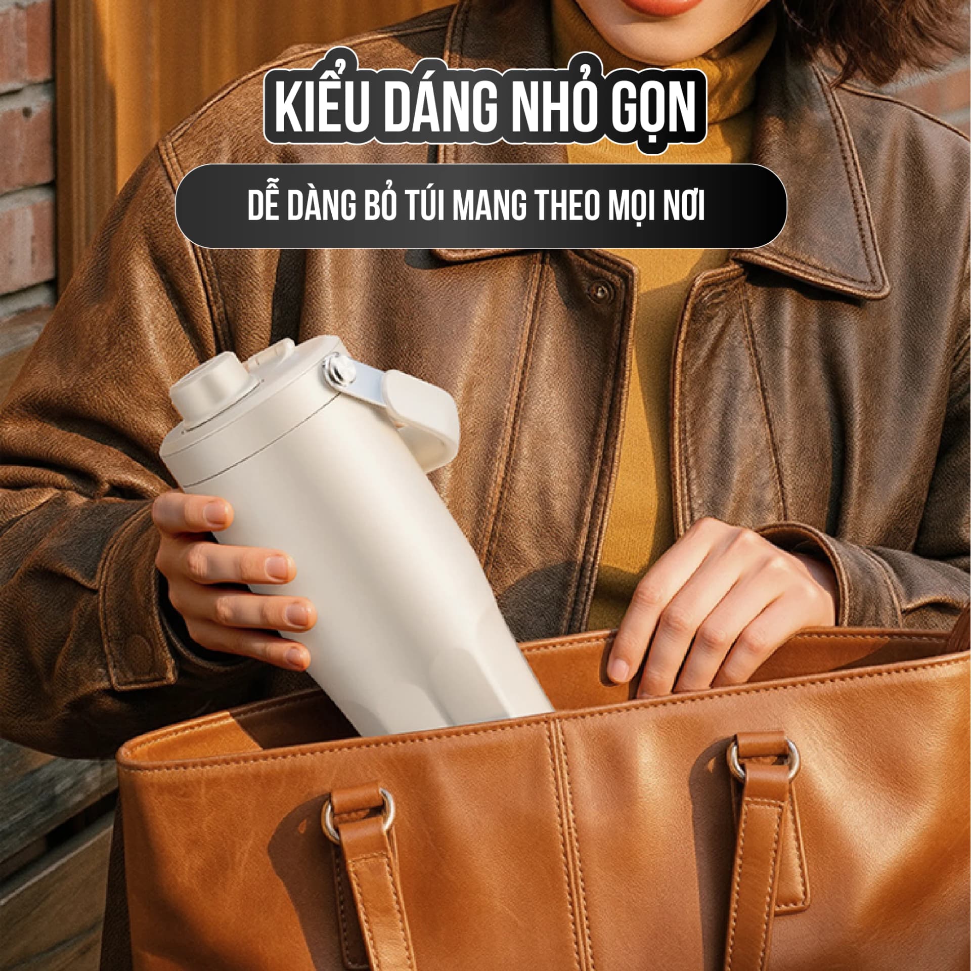 Ly giữ nhiệt tráng sứ BUBBLE NIUMI ống hút trân châu thuỷ tinh 2026