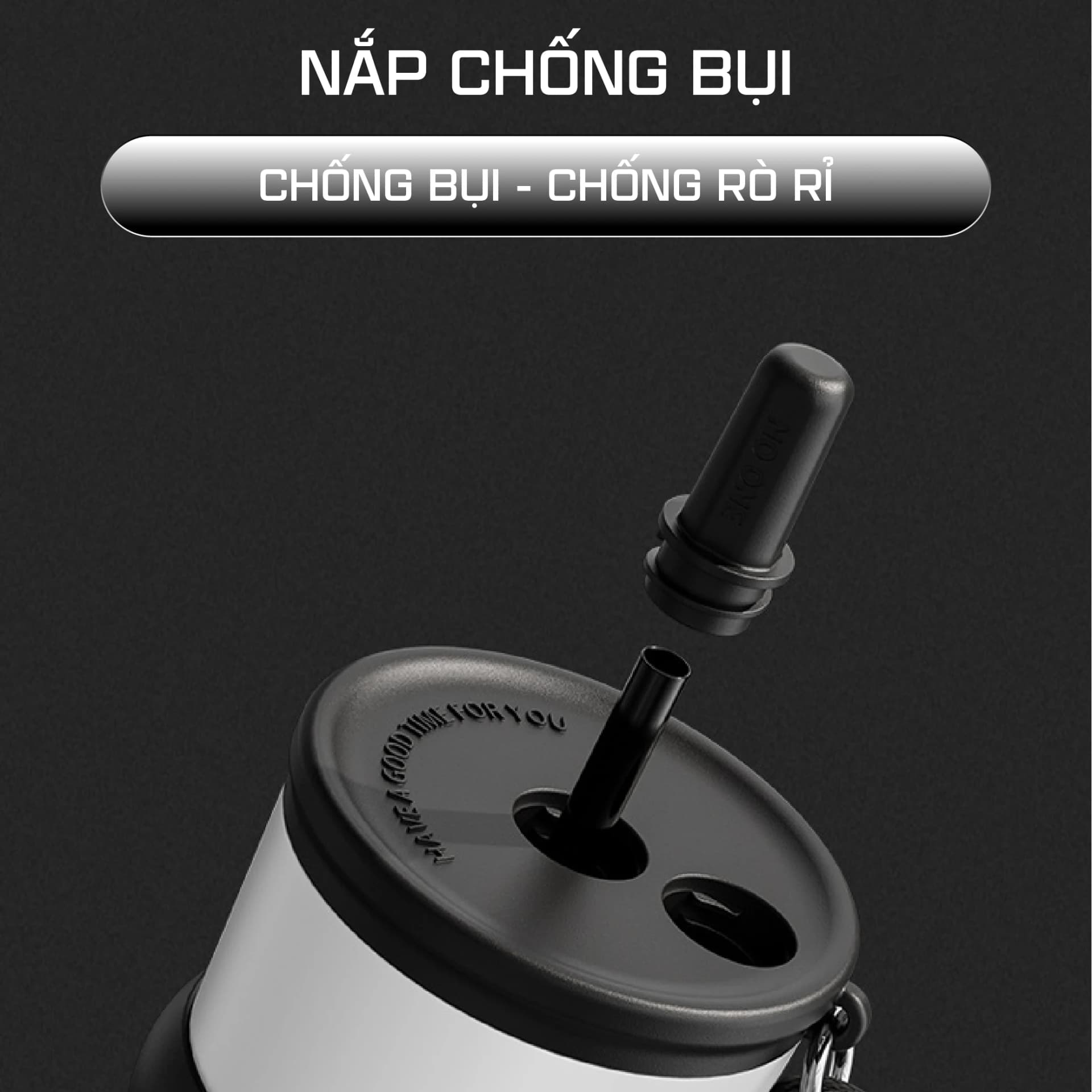 Ly giữ nhiệt Phúc Long NIUMI 710ml đơn giản, màu sắc basic, có ống hút, giữ nhiệt nóng và lạnh