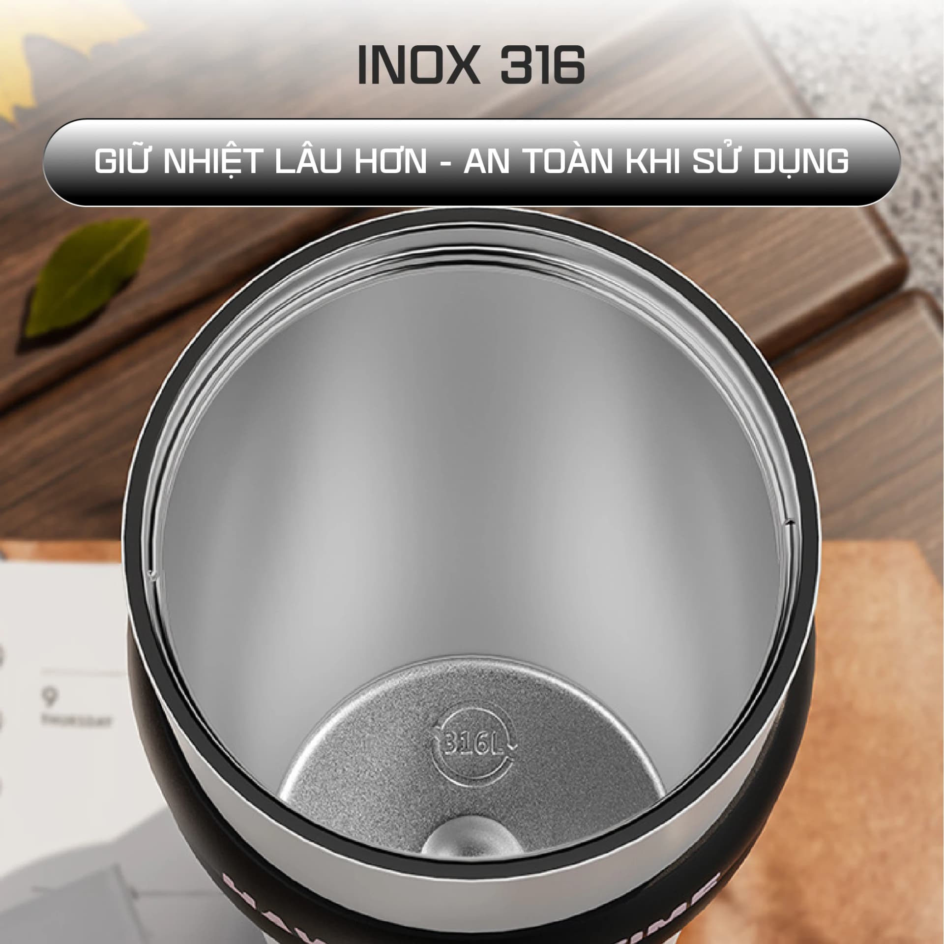 Ly giữ nhiệt Phúc Long NIUMI 710ml đơn giản, màu sắc basic, có ống hút, giữ nhiệt nóng và lạnh